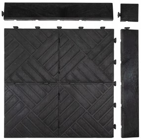 Multy Home Gumová dlaždica EXTREME SOLID 45 x 45 cm, čierna