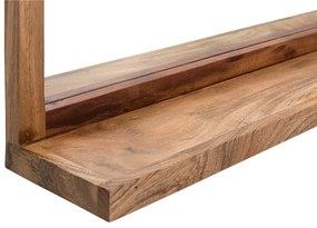 furniture-nabytek.cz - Masívne kúpeľňové zrkadlo Sydney Bright II z akácie, lakované, hnedé – 138×60 cm