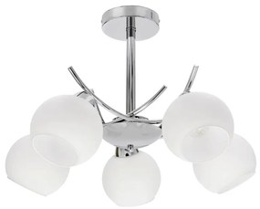 Luster na tyči AMOS 5xE27/40W/230V lesklý chróm