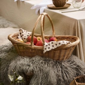 Ib Laursen Prútený kôš Oval Handles Across