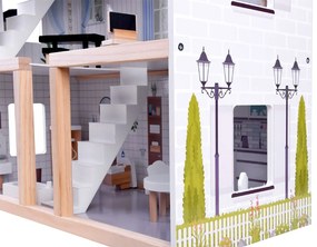 Jokomisiada Drevený domček pre bábiky v štýle Boho s LED osvetlením ZA4131