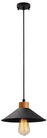 Závesné svietidlo MANAVGAT 1xE27/40W/230V, čierne/hnedé