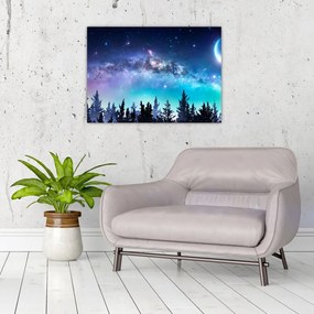 Sklenený obraz - Mliečna dráha (70x50 cm)