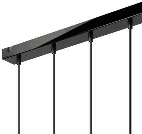 Luster na lanku SIMON 5xE27/60W/230V čierna