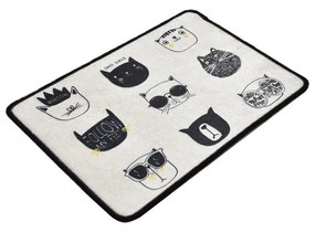 Čierno-béžová kúpeľňová predložka 40x60 cm Cutie – Foutastic