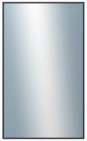 DANTIK - Zrkadlo v rámu, rozmer s rámom 60x100 cm z lišty Hliník čierna (7002021)