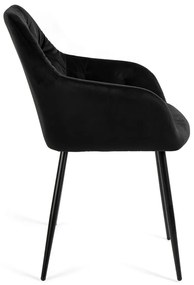 Noela Zamatová jedálenská stolička SIENA čierna