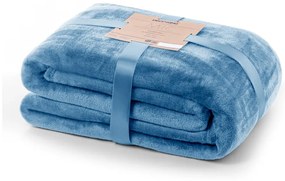 Tmavomodrá deka z mikrovlákna DecoKing Mic, 160 x 210 cm