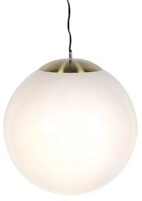 Škandinávska závesná lampa opálové sklo 50 cm - lopta 50