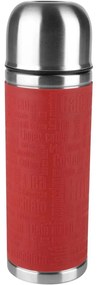 Tefal - Termoska s hrnčekom 1 l SENATOR nerez/červená