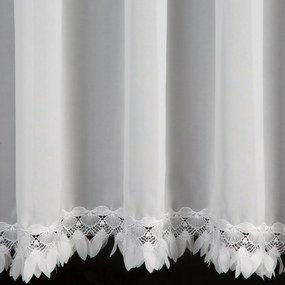 ZÁCLONA NA PÁSKE LORETA 400X160 CM BIELA
