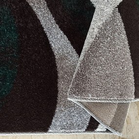DY Sivo-zelený koberec s abstraktným vzorom Otto 01 Rozmer: 240x330 cm