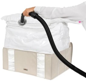 Úložný box s puzdrom Compactor Life, 210 l, béžová