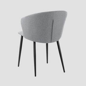 Jedálenská stolička LUJO tmavosivá 738098