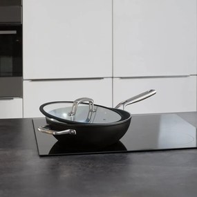 Wok panvica s pokrievkou/s keramickým povrchom ø 28 cm Meda 3.0 – FABINI