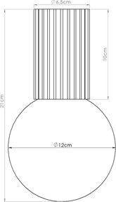 Stropné svietidlo Halo, 1x biele sklenené tienidlo, w