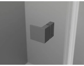 Mexen Lunar, L Duo výklopný sprchový kút 115 x 80 cm, 8mm číre sklo, grafitový profil, 834L-115L-080P-95-00