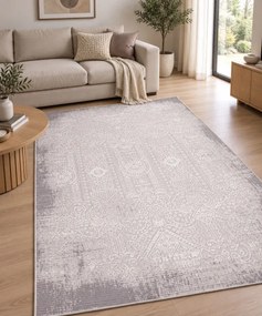 Koberec BUTIK 370 krémový / sivý