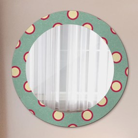 Okrúhle ozdobné zrkadlo na stenu Bodky fi 60 cm