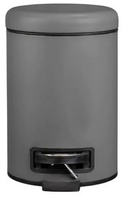 Sivý pedálový oceľový odpadkový kôš 3 l Leman – Wenko