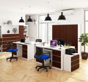 PC stolík Behati  (biela + wenge). Vlastná spoľahlivá doprava až k Vám domov. 1069461
