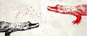 Obraz - Krokodíly (120x50 cm)