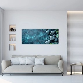 Obraz - Kamene tvaru srdca (120x50 cm)