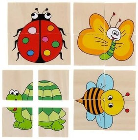 Woody Minipuzzle Zvieratká