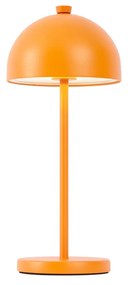 Stolná lampa oranžová vrátane LED IP54 Nabíjateľná s nabíjacou stanicou - Squirrel