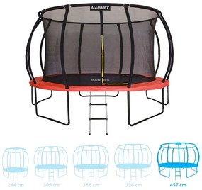 Marimex | Trampolína Marimex Premium 457 cm + vnútorná ochranná sieť + schodíky ZADARMO | 19000114