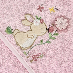 DETSKÝ UTERÁK BABY47 100X100 CM RUŽOVÁ