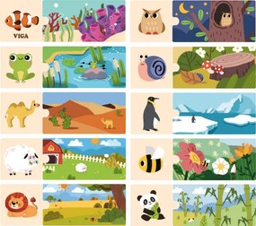 Drevené puzzle Viga 44675 môj domov