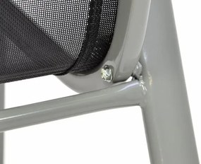 Záhradná stohovateľná stolička, antracit