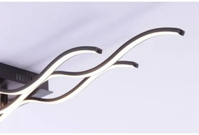 Leuchten Direkt 15166-18 - LED Prisadený luster WAWE LED/28W/230V čierna