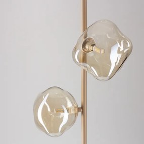 Brilagi - Stojacia lampa VULCANO 3xG9/8W/230V béžová/dymová béžová