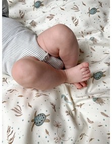 Svetložltá detská obliečka do postieľky z Bio bavlny 70x100 cm Sea Garden – Cam Cam Copenhagen