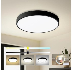 Brilagi - LED stropné svietidlo POOL LED/60W/230V 3000/4500/6000K pr. 60 cm čierne BRI348