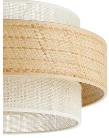 Luster BOHO na lane, priemer 40 cm, 1xE27/60W/230V, juta/krémová