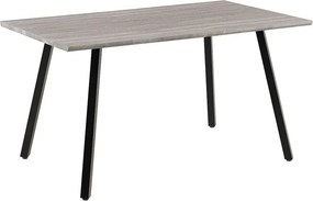 Jedálenský set 6x stolička + stôl Catini LANDON sivá/tm. sivá