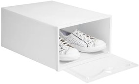 Úložné boxy na topánky OSLO biele (10 ks)