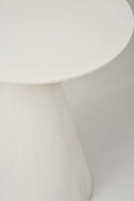 Odkladací stolík Florence 40 cm z masívu biely