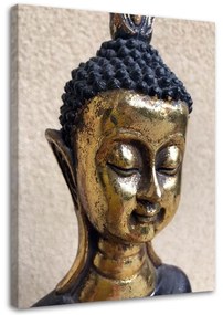 Obraz na plátně Buddha Gold Lázně Zen - 70x100 cm