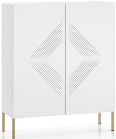 Komoda Clearing 01 biela/zlatá