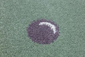 Metrážny koberec Lima C275b zelený / krémový