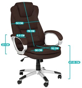 RELAXAČNÉ otočné kreslo v 3 farbách- hnedá