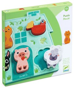 Drevené puzzle so zvieratkami