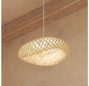 Atmosphera - Luster na lanku BEDDY 1xE27/40W/230V bambus P6689
