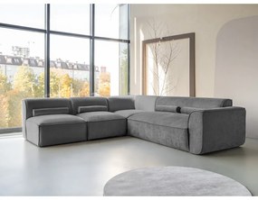 Sivá rohová pohovka (ľavý roh) Flex Felix – Miuform