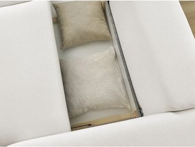 Biela rozkladacia/s úložným priestorom pohovka 265 cm Ezechiel – Bobochic Paris