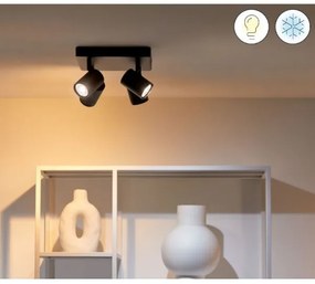 WiZ - LED RGBW Stmievateľné bodové svietidlo IMAGEO 4xGU10/4,9W/230V čierna Wi-Fi